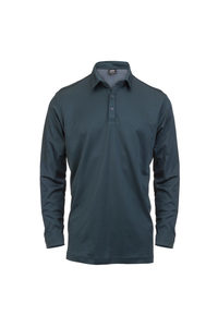 Products: Men's Long Sleeve Polo Organic Cotton & Recycled Polyester