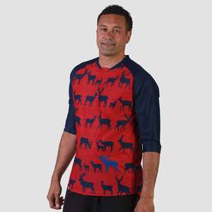 Men: Men's Send It 3/4 Sleeve Wild Red
