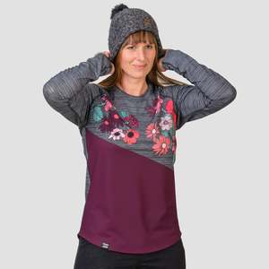 Native Boom: Women's Stack L/S Native Boom Crew