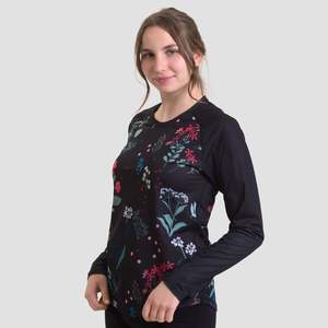 Women's Send It L/S Floral .R Crew