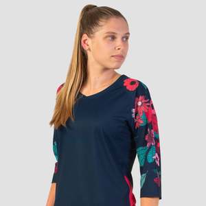 3 4 Sleeve Womens: Women's Stack 3/4 Sleeve Missy - Midnight