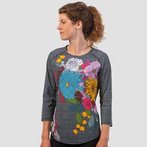 3 4 Sleeve Womens: Women's Raglan 3/4 Sleeve Zesty .B Crew