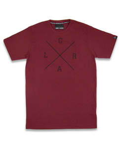 Men: X-LOGO BURGUNDY
