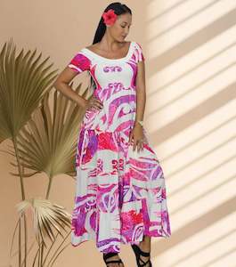 Pacific Island Art Dresses: HINANO DRESS