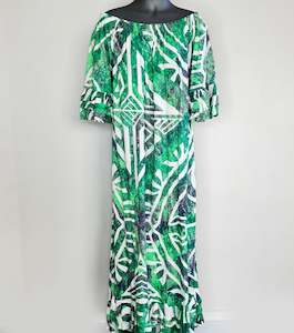 Pacific Island Art Dresses: MIA RAYON DRESS (MU'UMU'U)