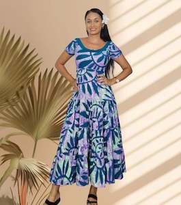 Pacific Island Art Dresses: TEVAHINE DRESS