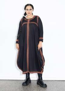 Muse Dress - Black Spray