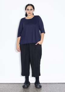 Shortie Tee - Navy