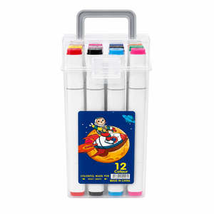 Art & Stationery Supplies: Dual Tip Marker 12PCS – Colouring Markers Set NZ Stock