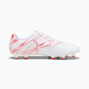 Rugby: PUMA ATTACANTO FG/AG - WHITE/FIRE ORCHID