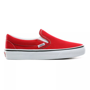 Vans: VANS CLASSIC SLIP ON - RACING RED/TRUE WHITE