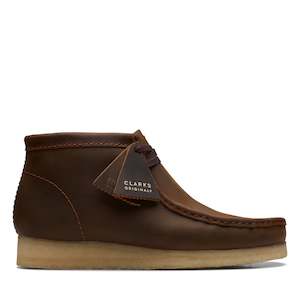 Mens Boots: CLARKS WALLABEE BOOT - BEESWAX