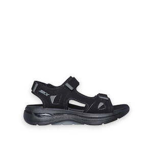 Mens Casual: SKECHERS MENS GO WALK ARCH FIT MISSION II - BLACK