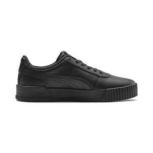 Puma: PUMA WOMENS CARINA LEATHER - Puma Black- Gold