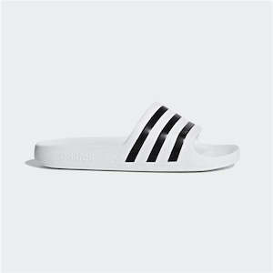 ADIDAS ADILETTE AQUA SLIDES - Cloud White / Core Black / Cloud White