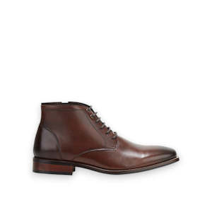 Boots Shoes: HUSH PUPPIES WESTON - COGNAC BURNISH