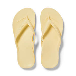 Womens Slides Jandals: ARCHIES ARCH SUPPORT JANDALS - LEMON