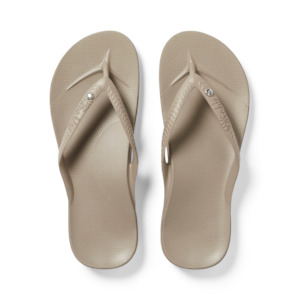 ARCHIES ARCH SUPPORT JANDALS - CRYSTAL TAUPE