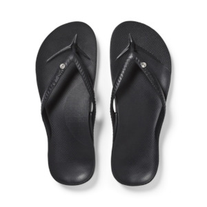 ARCHIES ARCH SUPPORT JANDALS - CYSTAL BLACK