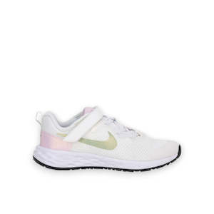 NIKE KIDS REVOLUTION 6 NN SE - SUMMIT WHITE/HONEYDEW