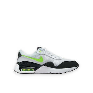 NIKE YOUTH AIR MAX SYSTM - WHITE/BLACK-VOLT-PURE PLATINUM