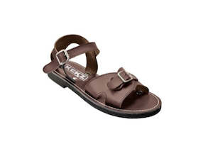 Kids Sandals Slides: KEKZ ROMAN SANDALS - BROWN