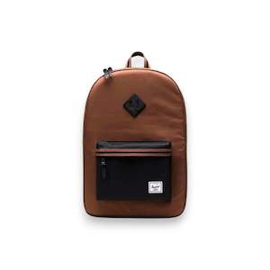 Accessories: HERSCHEL HERIATE BACKPACK - SADDLE/BLACK