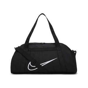 Bags Backpacks: NIKE GYM CLUB TRAINING DUFFEL - BLACK/WHITE