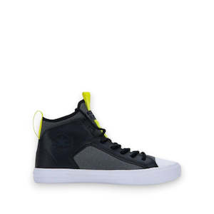 CONVERSE CHUCK TAYLOR ALL STAR ULTRA MID - BLACK/IRON GREY/LASER LEMON