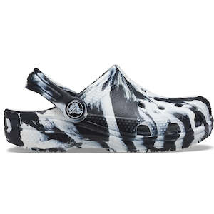 Gifting: CROCS INFANT CLASSIC MARBLED - BLACK/WHITE