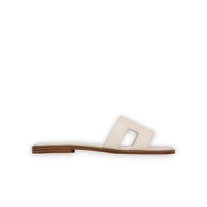 Womens Slides Jandals: LOS CABOS HACETTE - BONE