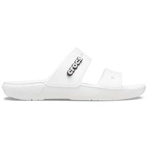 Mens Slides And Jandals: CROCS CLASSIC SANDAL - WHITE