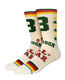 Stance Iverson Socks - Beige/green