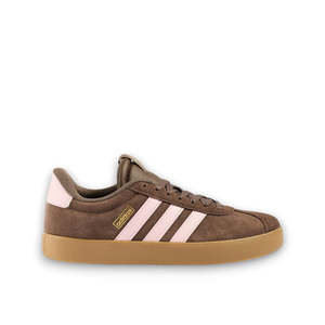 Womens Sneakers: ADIDAS WOMENS VL COURT 3.0 - Earth Strata / Clear Pink / Gold Metallic
