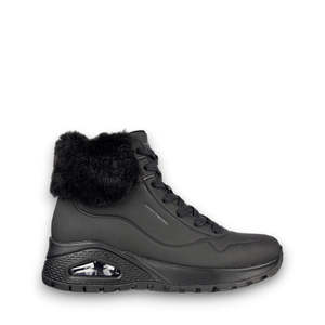 SKECHERS WOMENS UNO RUGGED FALL AIR - BLACK