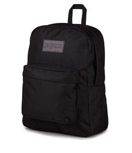 Bags Backpacks: JANSPORT SUPERBREAK PLUS MONOCHROME - BLACK