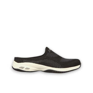 Womens Casual: SKECHERS COMMUTE TIME IN KNIT TO WIN - BLACK/WHITE