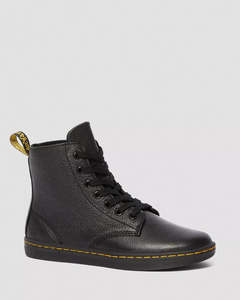 Womens Boots Shoes: DR MARTENS WOMENS LEYTON - BLACK