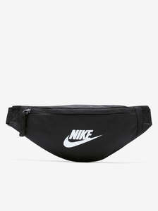 Bags Backpacks: NIKE HERITAGE WAISTBAG - BLACK/WHITE