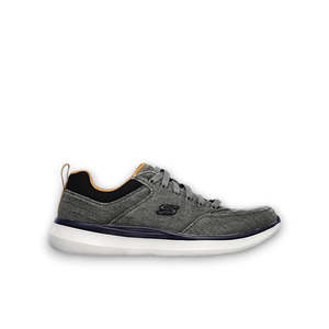 Mens Sneakers: SKECHERS DELSON 2.0 KEMPER - CHARCOAL
