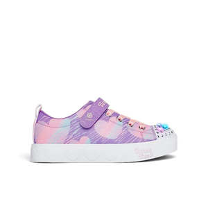 Kids: SKECHERS KIDS TWINKLE TOES HEART STEPS - PURPLE MULTI