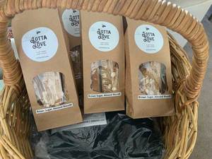 Products: Brown Sugar and Almond Biscotti (x8) Lotta Love