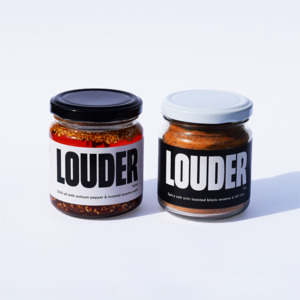 Products: LOUDER Duo - LOUDER Small Batch Chilli Oil & Spicy Sesame Salt