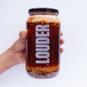 LOUDER Chilli Oil - 880ml Fam Jar - LOUDER Small Batch Chilli Oil & Spicy Sesame Salt