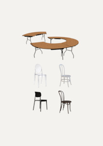 Products: Orbit Table & Chair Combination - Lucy's