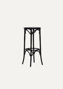 Products: Black Bentwood Bar Stool - Lucy's