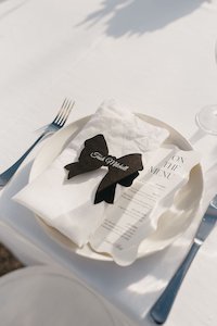 White Linen Napkin Hire - Lucy's