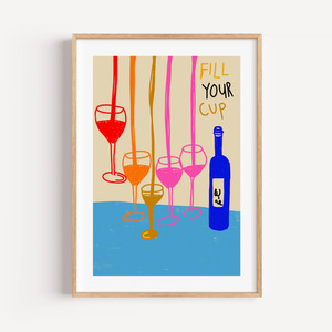 Fill Your Cup by Paige Byrne A3 Unframed