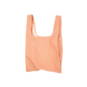 Tote Bags: Reusable Bag Medium - Twisted Polka Pink & Yellow
