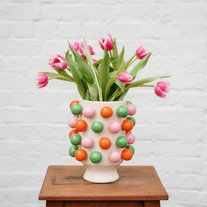 All New: Small Bubble Vase - Pink, Green and Orange
